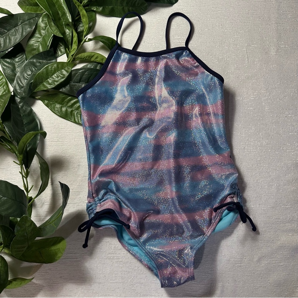 Limited Too Sparkling Blue and Pink Swimsuit